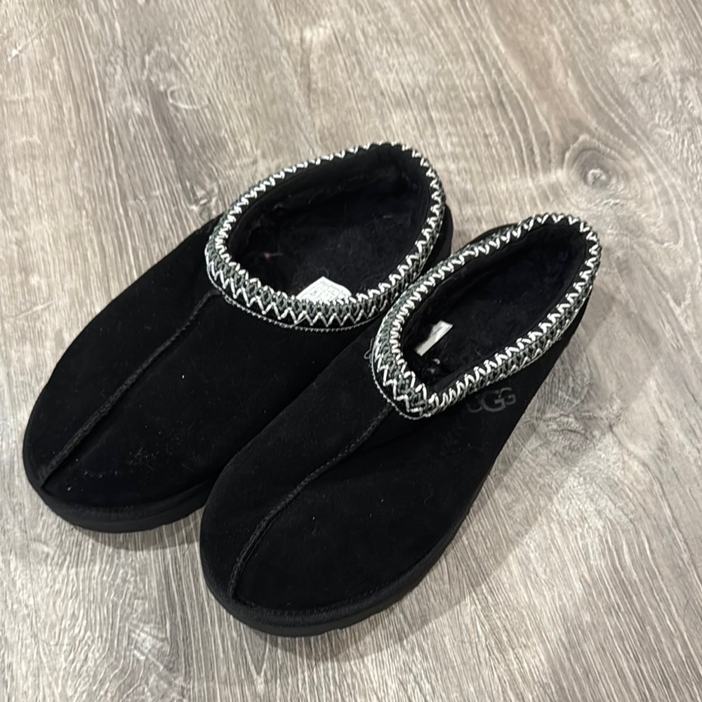 UGG Black Suede Slip-Ons